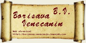 Borisava Venečanin vizit kartica